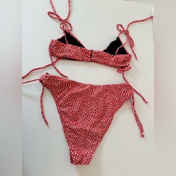 Wild Waters Animal Lace-Up Bikini Set - Picture 3 of 11